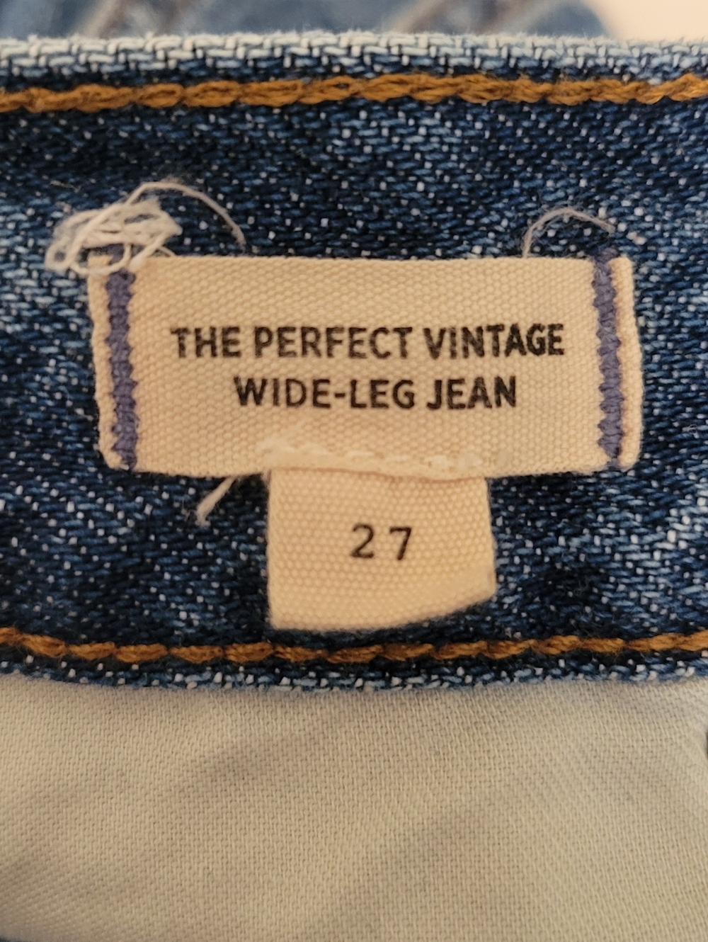 Madewell Perfect Vintage Wide-Leg Jeans Size 27 High Rise Medium Wash Denim - Picture 6 of 7